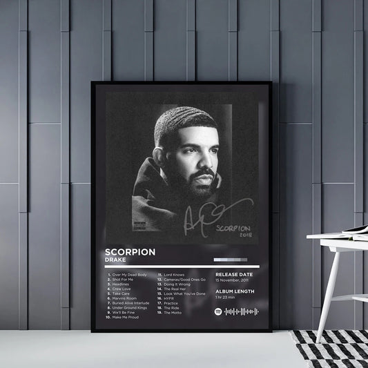 Rapper Album Cover Poster Music Canvas Wall Art